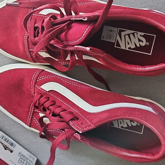 Vans New In Box, Old Skool - Suede Bourdeaux - US Women Size 8.5 - Picture 3 of 6